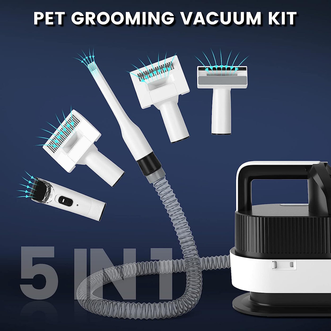 2.5 Liter Capacity Dog Vacuum Brush