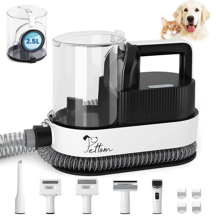 2.5 Liter Capacity Dog Vacuum Brush